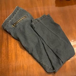 Bison Bisou Zipper Detail Straight Leg Jeans- Size 16